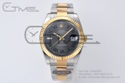 DateJust 41 126333 Clean Best Edition Grey Dial Green Roman Markers on YG/SS Oyster Bracelet VR3235 - Image 6