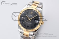 DateJust 41 126333 Clean Best Edition Grey Dial Green Roman Markers on YG/SS Oyster Bracelet VR3235 - Image 2