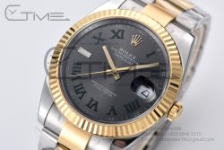 DateJust 41 126333 Clean Best Edition Grey Dial Green Roman Markers on YG/SS Oyster Bracelet VR3235 - Image 3
