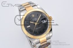 DateJust 41 126333 Clean Best Edition Grey Dial Green Roman Markers on YG/SS Oyster Bracelet VR3235 - Image 4