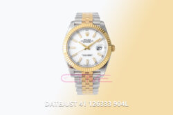DateJust 41 126333 904L SS/YG VSF 1:1 Best Edition White Dial on Jubilee Bracelet VS3235
