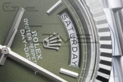 DayDate 40 SS 228236 GMF 1:1 Best Edition Green Roman Dial on President Bracelet A2836 (Gain Weight) - Image 5