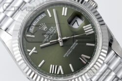 DayDate 40 SS 228236 GMF 1:1 Best Edition Green Roman Dial on President Bracelet A2836 (Gain Weight) - Image 3