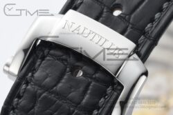 Nautilus 5711 40mm 3KF 1:1 Best Edition Grey Dial on Black Leather Strap A324 Super Clone - Image 23