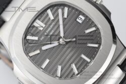 Nautilus 5711 40mm 3KF 1:1 Best Edition Grey Dial on Black Leather Strap A324 Super Clone - Image 3