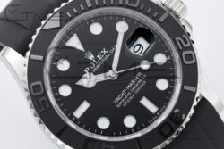 Yacht-Master 42mm 226659 VSF 1:1 Best Edition  Black Bezel on Rubber Strap V3 VS3235 (Gain Weight) - Image 4