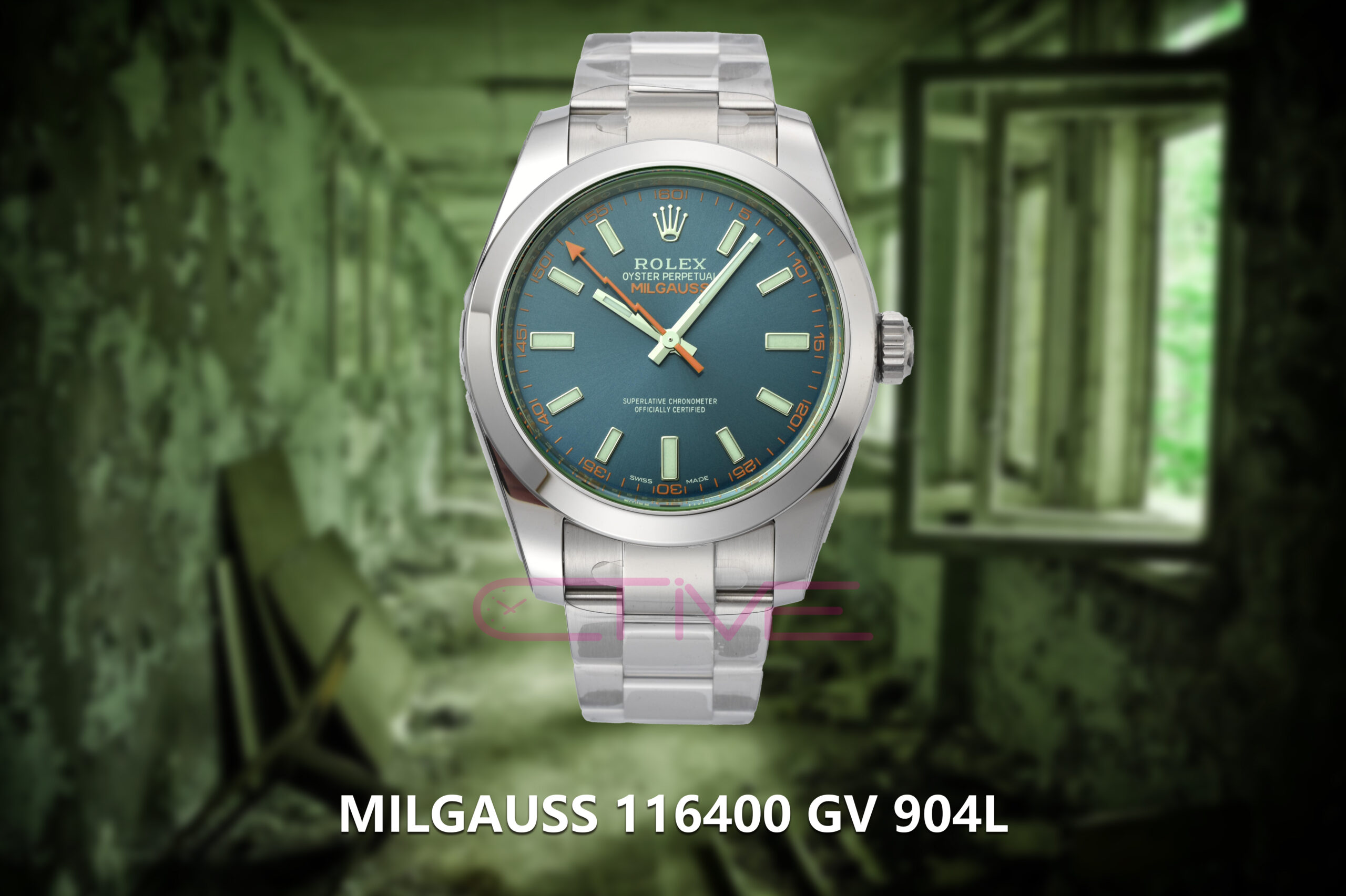 Milgauss 116400 GV 904L Steel VSF 1:1 Best Edition Blue Dial on Bracelet SA3131