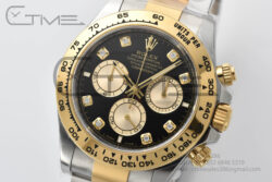 Daytona 126503 Clean Factory 1:1 Best Edition 904L Black Diamond Dial on SS/YG Bracelet SH4131 - Image 2