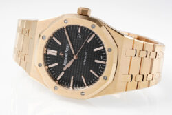 Royal Oak 41mm 15400 RG APS 1:1 Best Edition Black Textured Dial on RG Bracelet SA3120 Super Clone - Image 3
