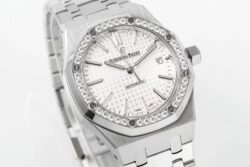 Royal Oak 37mm 15451 SS APSF 1:1 Best Edition White Textured Dial on SS Bracelet SA3120 Super Clone - Image 3