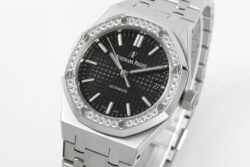 Royal Oak 37mm 15451 SS APSF 1:1 Best Edition Black Textured Dial on SS Bracelet SA3120 Super Clone - Image 2