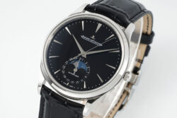 Master Ultra Thin Moonphase SS/LE Black/Stk Dial APS A925 Super Clone - Image 2