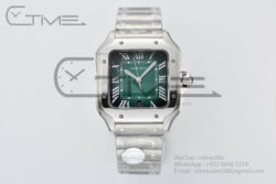 Santos De Cartier BVF 40mm XL SS/SS Green Dial on SS Bracelet MY9019 - Image 5