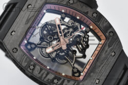 RM055 APSF NTPT Gold Rehaut Skeleton Dial on Black Rubber Strap RMUL2 Super Clone - Image 4
