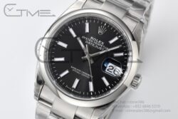 DateJust 36mm 126200 904L SS VSF 1:1 Best Edition Black Dial on Oyster Bracelet VS3235 - Image 2