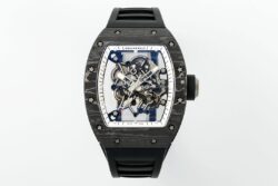RM055 APSF NTPT White Rehaut on Black Rubber Strap RMUL2 Super Clone