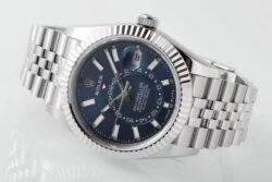Sky-Dweller 326934 904L SS ZF 1:1 Best Edition Blue Dial on SS Jubilee Bracelet A2824 - Image 7
