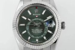 Sky-Dweller 326934 904L SS ZF 1:1 Best Edition Green Dial on SS Jubilee Bracelet A2824 - Image 4