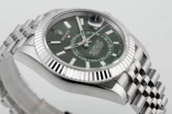 Sky-Dweller 326934 904L SS ZF 1:1 Best Edition Green Dial on SS Jubilee Bracelet A2824 - Image 6