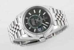 Sky-Dweller 326934 904L SS ZF 1:1 Best Edition Green Dial on SS Jubilee Bracelet A2824 - Image 2