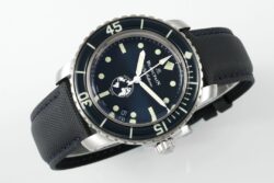 Fifty Fathoms Ocean Commitment III ZF 1:1 Best Edition Blue Dial on Black Sail-canvas Strap A1151 - Image 2