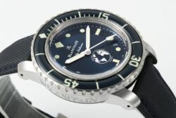 Fifty Fathoms Ocean Commitment III ZF 1:1 Best Edition Blue Dial on Black Sail-canvas Strap A1151 - Image 6