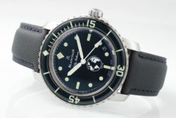 Fifty Fathoms Ocean Commitment III ZF 1:1 Best Edition Blue Dial on Black Sail-canvas Strap A1151 - Image 8