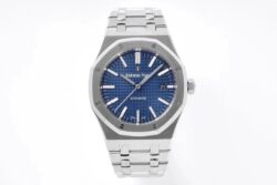 Royal Oak 41mm 15400 SS ZF 1:1 Best Edition Blue Textured Dial on SS Bracelet SA3120 Super Clone