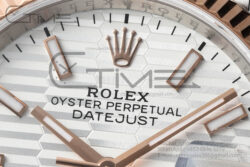 DateJust 36 126231 SS/RG VSF 1:1 Best Edition 904L Steel Silver Textured/Stk Dial on Jubilee Bracelet VS3235 - Image 7