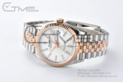 DateJust 36 126231 SS/RG VSF 1:1 Best Edition 904L Steel Silver Textured/Stk Dial on Jubilee Bracelet VS3235 - Image 5