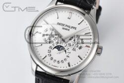 Grand Complications 5140 39mm 3KF SS/LE White Dial On Black Leather Strap A240 - Image 2