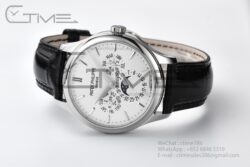 Grand Complications 5140 39mm 3KF SS/LE White Dial On Black Leather Strap A240 - Image 4