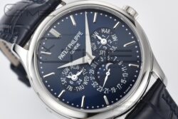 Grand Complications 5140 39mm 3KF SS/LE Blue Dial On Blue Leather Strap A240 - Image 3