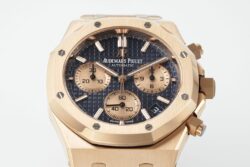 Royal Oak Chrono 26240 RG APSF Blue/RG Dial on RG Bracelet SA4401 Super Clone - Image 5