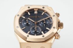 Royal Oak Chrono 26240 RG APSF Blue/RG Dial on RG Bracelet SA4401 Super Clone - Image 6