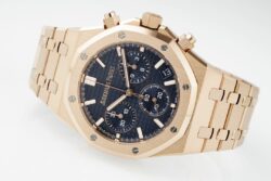 Royal Oak Chrono 26240 RG APSF Blue/RG Dial on RG Bracelet SA4401 Super Clone - Image 4