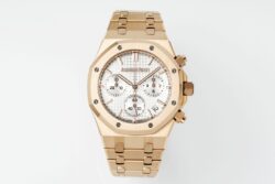 Royal Oak Chrono 26240 RG APSF White/RG Dial on RG Bracelet SA4401 Super Clone