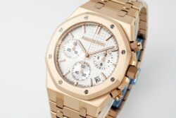 Royal Oak Chrono 26240 RG APSF White/RG Dial on RG Bracelet SA4401 Super Clone - Image 2