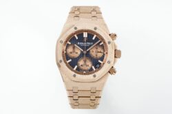 Royal Oak Chrono 26239 Frosted APSF Blue/RG Dial on RG Bracelet SA4401 Super Clone