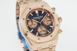 Royal Oak Chrono 26239 Frosted APSF Blue/RG Dial on RG Bracelet SA4401 Super Clone - Image 4