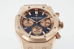 Royal Oak Chrono 26239 Frosted APSF Blue/RG Dial on RG Bracelet SA4401 Super Clone - Image 6