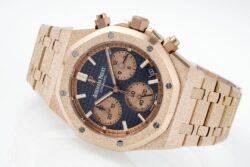 Royal Oak Chrono 26239 Frosted APSF Blue/RG Dial on RG Bracelet SA4401 Super Clone - Image 3