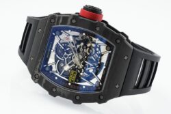 RM035-02 Real NTPT APSF Blk/Red Skeleton Dial on Black Rubber Strap RMAL2 Super Clone - Image 3