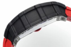 RM035-02 NTPT APSF Blk/Red Skeleton Dial on Red Rubber Strap RMAL2 Super Clone - Image 9
