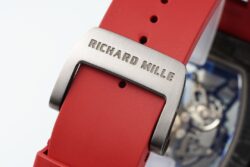 RM035-02 NTPT APSF Blk/Red Skeleton Dial on Red Rubber Strap RMAL2 Super Clone - Image 10